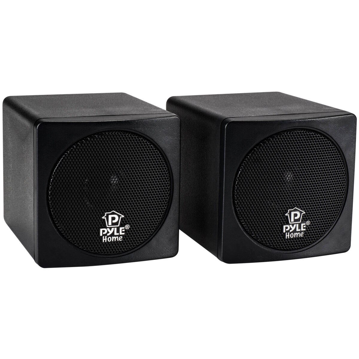 Pyle PCB3BK 3" 100 Watt Mini Cube Speaker Pair Black